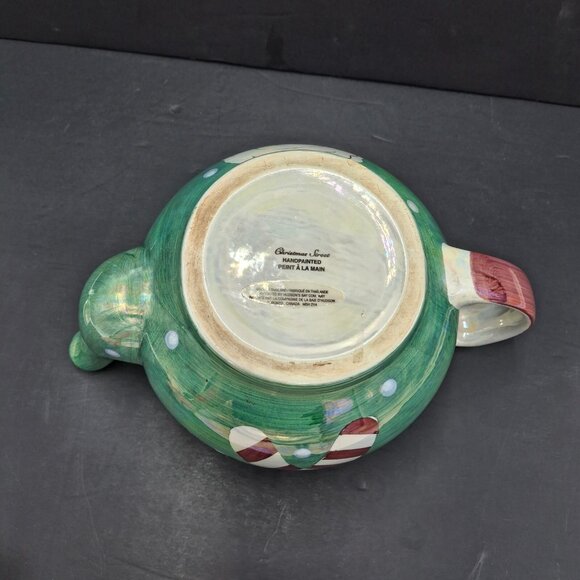 The Hudson's Bay Co. Christmas Street Hand Painted Teapot 8 cup Made in Thailand - Picture 5 of 16